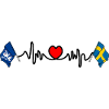 Heart rate of Halland and Sweden