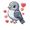 Dove full of love