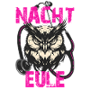 Nachteule mit Stethoskop
