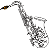 Saxophone Drawing