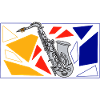 Silver Saxophone Pop Art
