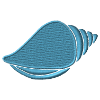 Shell embroidered
