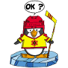 Pinguin und Wintersport