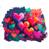 herzen,bunt,pink,graffiti,herz,malerei