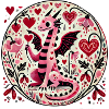Pink Valentine Dragon