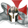Medieval Templar helmet