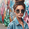Coole Frau