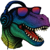 Cool T-Rex Dinosaur 90s Sunglasses