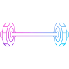 Dumbbell purple-blue