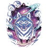 Mystischer Wolf