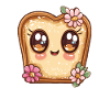 Happy toast with flowers