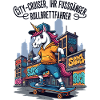 Skater-Einhorn Urban