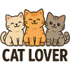 Cute Cat Lover Trio