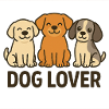 Cute Dog Lover Trio
