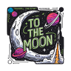 To The Moon Rocket Launch