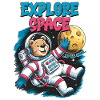 Explore Space Astronaut Bear