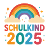 Rainbow Schulkind 2025 Motiv