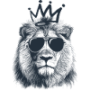 Lion and crown
