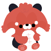 Bébé Panda roux