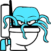 Blæksprutte i toilet Toilet Toilet Toilet Bowl Toilet Flush