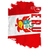 Drapeau péruvien vertical, fierté péruvienne