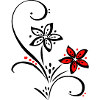Ornement à petites fleurs