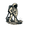 Astronaut and the vacuum cleaner