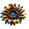 Sonnenblume mit Eisen