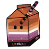 🧡 Lesbian Milk Box – Peachy Jelly🧃🧡💗