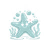 Cute starfish design