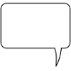 Speech bubble rectangle design