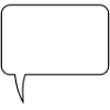 Speech bubble rectangle design