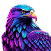 Aigle lumineux avec dégradé