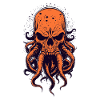T Shirt Design Oktoskull