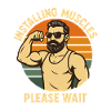 Installing Muscles Please Wait Dad Jokes