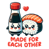 Sushi und Sojasauce