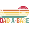 Retro Dad-A-Base Sunset Illustration