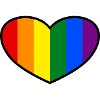 Pride Flag heart