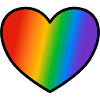 Pride Flag heart