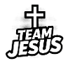 Team Jesus - Black Cross Logo