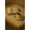 Buch und Kaffee