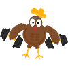 chicken funny gym