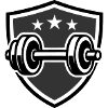 Dumbbell Weights Gym Logo
