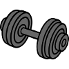 Dumbbell Weights Icon