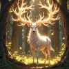 Power Animal Deer in Daylight
