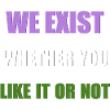 We Exist - Genderqueer Flag