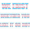 We Exist - Transgender Flag