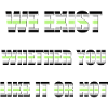 We Exist - Agender Flag