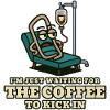 Coffee kick: Waiting patient