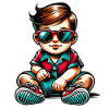 Baby Sonnenbrille Comic